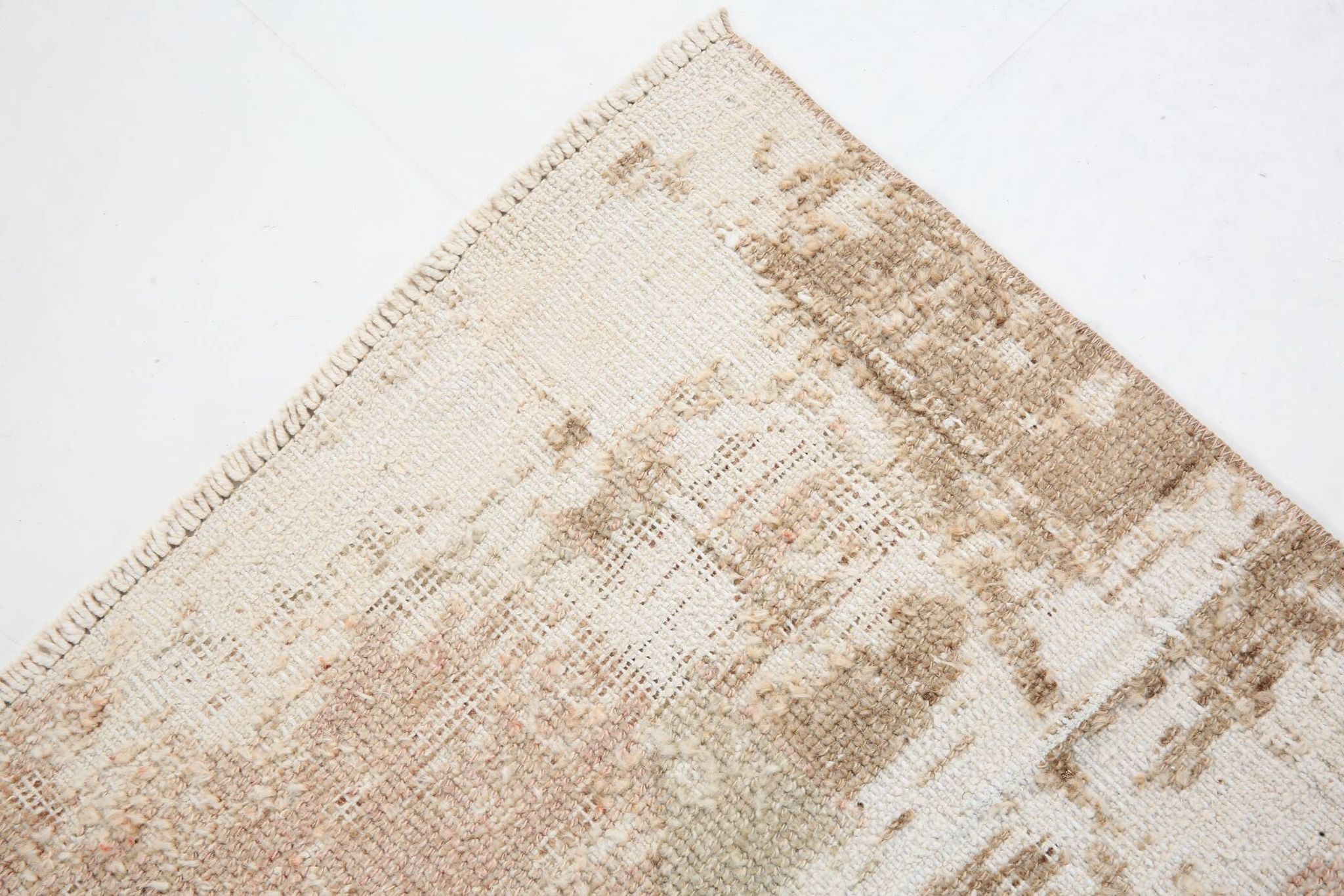 3x11 Rug For Kitchen Brown Beige Turkish Runner Rug, 86x325Cm SK 5286