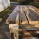 Solid wood farm console