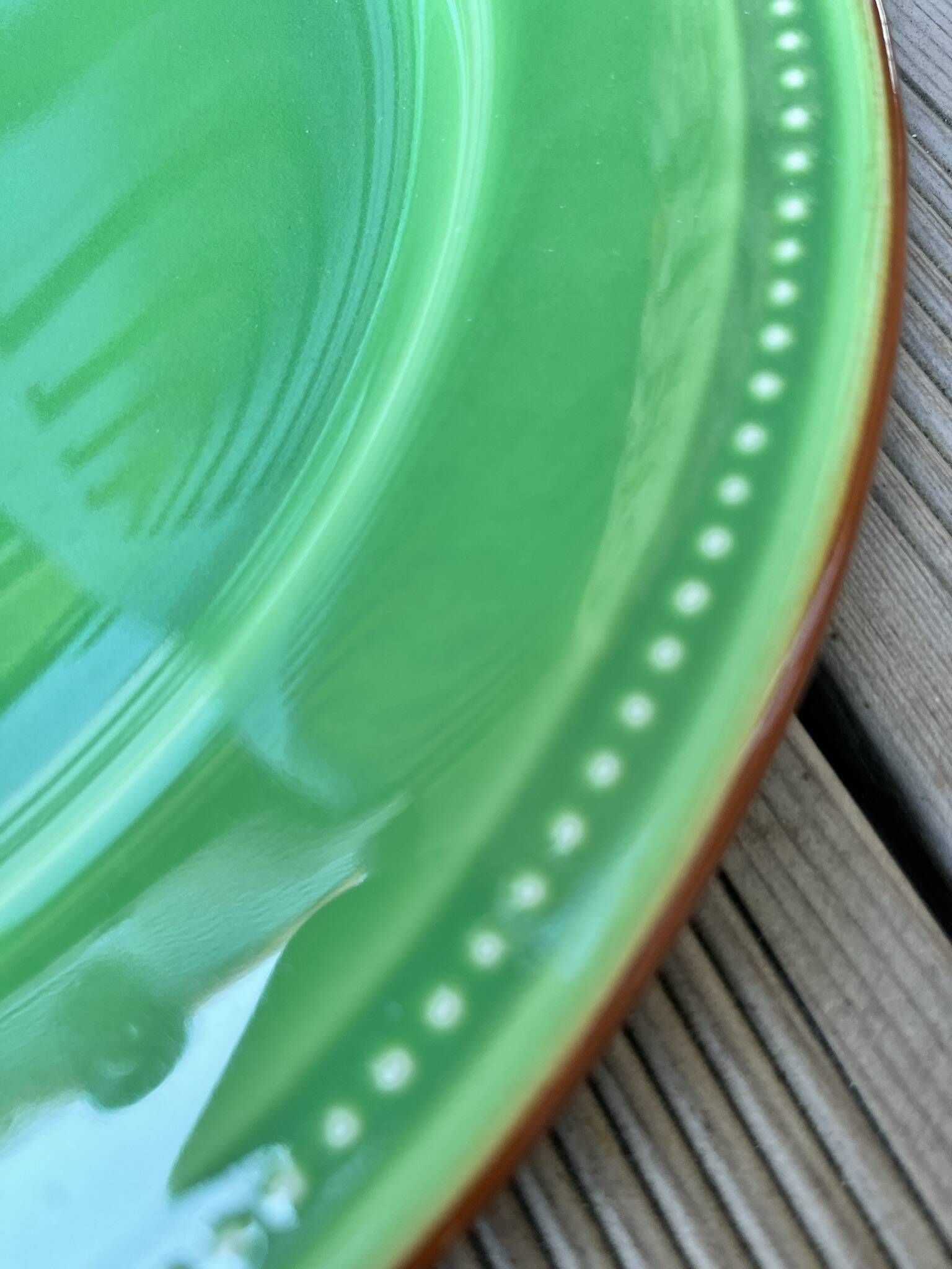 Grande assiette ou plar de présentation céramique verte
