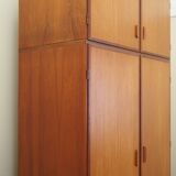 Teak wardrobe, Danish design, 1970s, manufacturer: Omann Jun