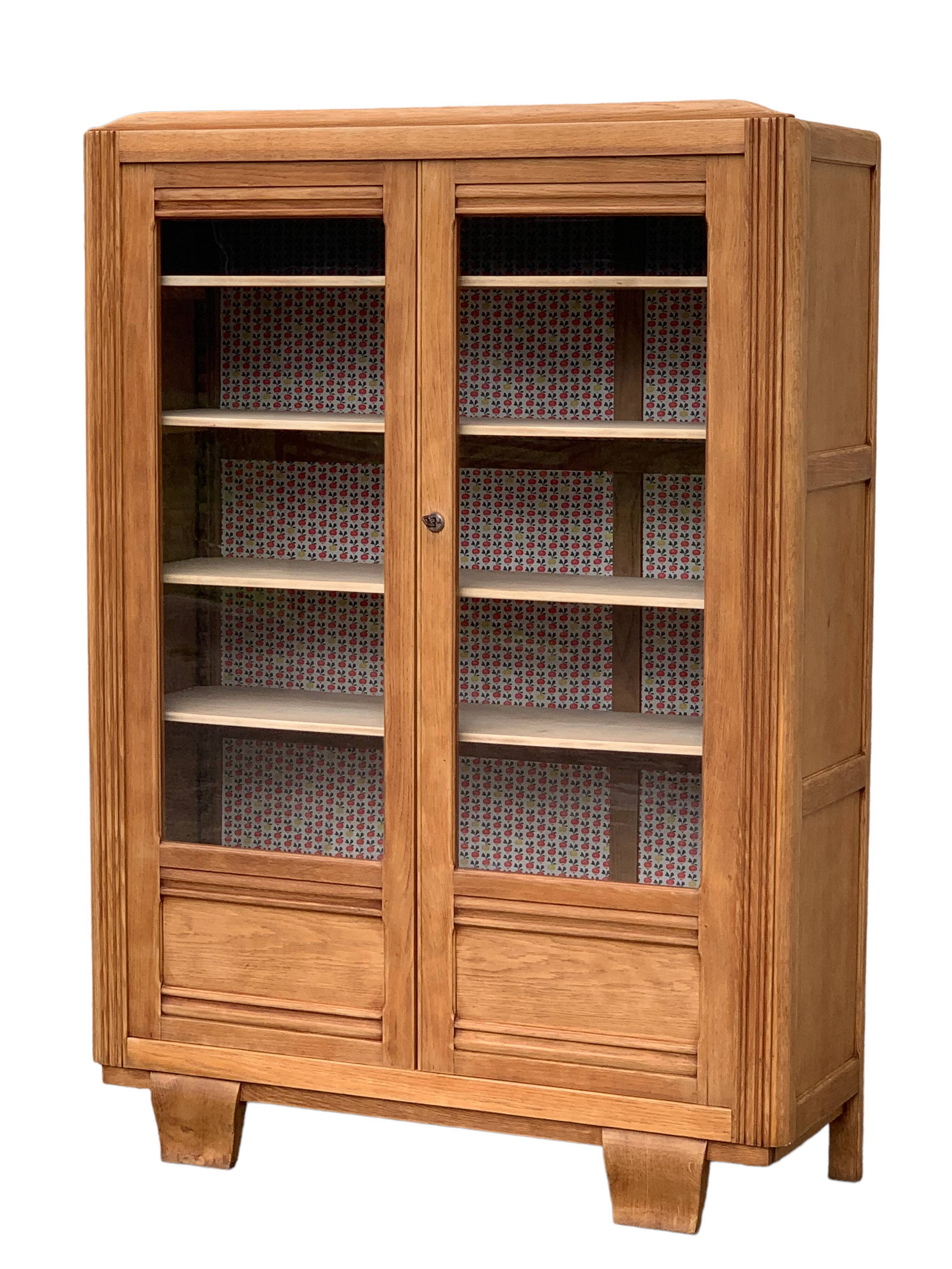 Parisian glazed wardrobe 1930 raw wood