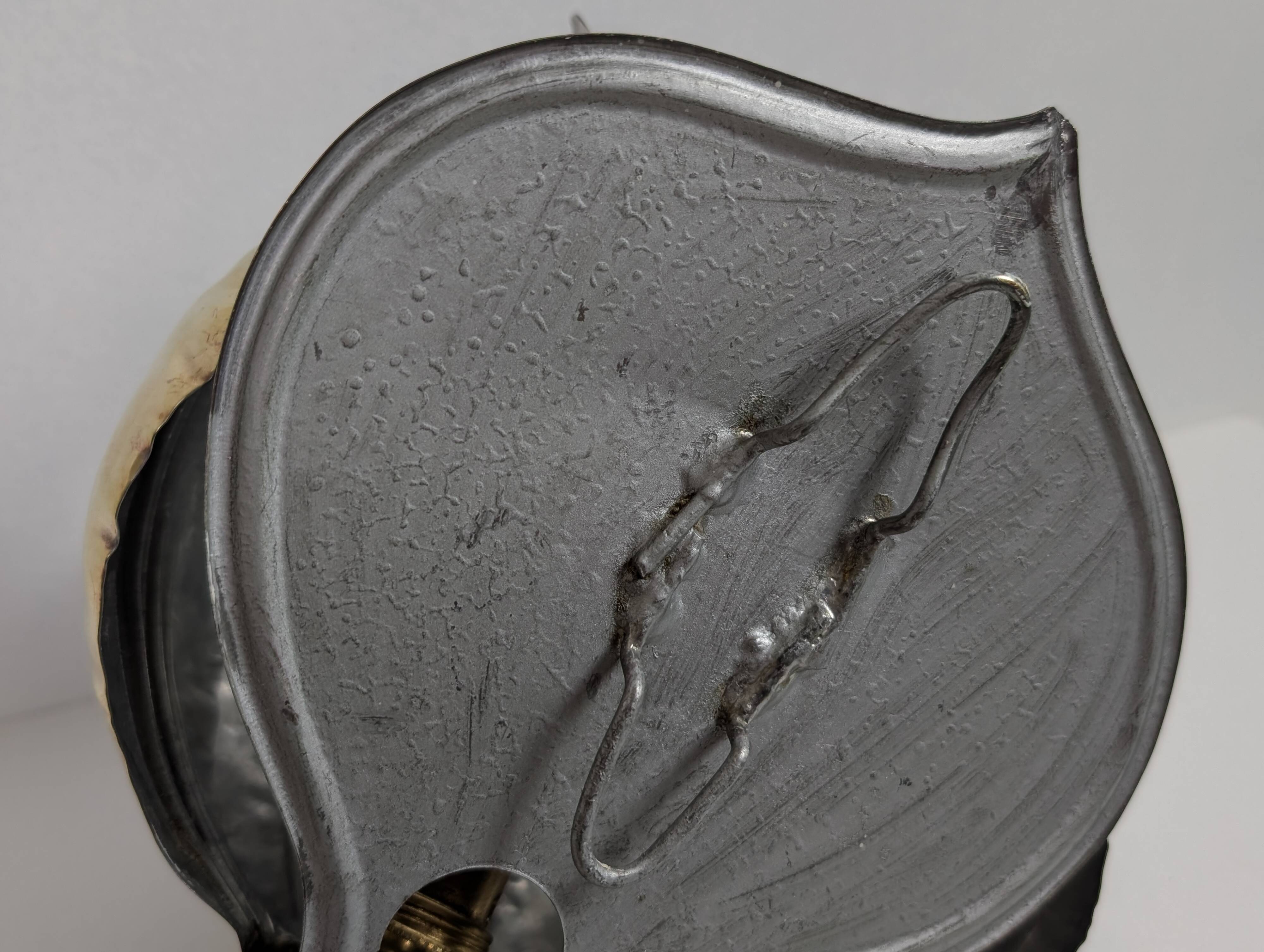 70' brass lotus wall light