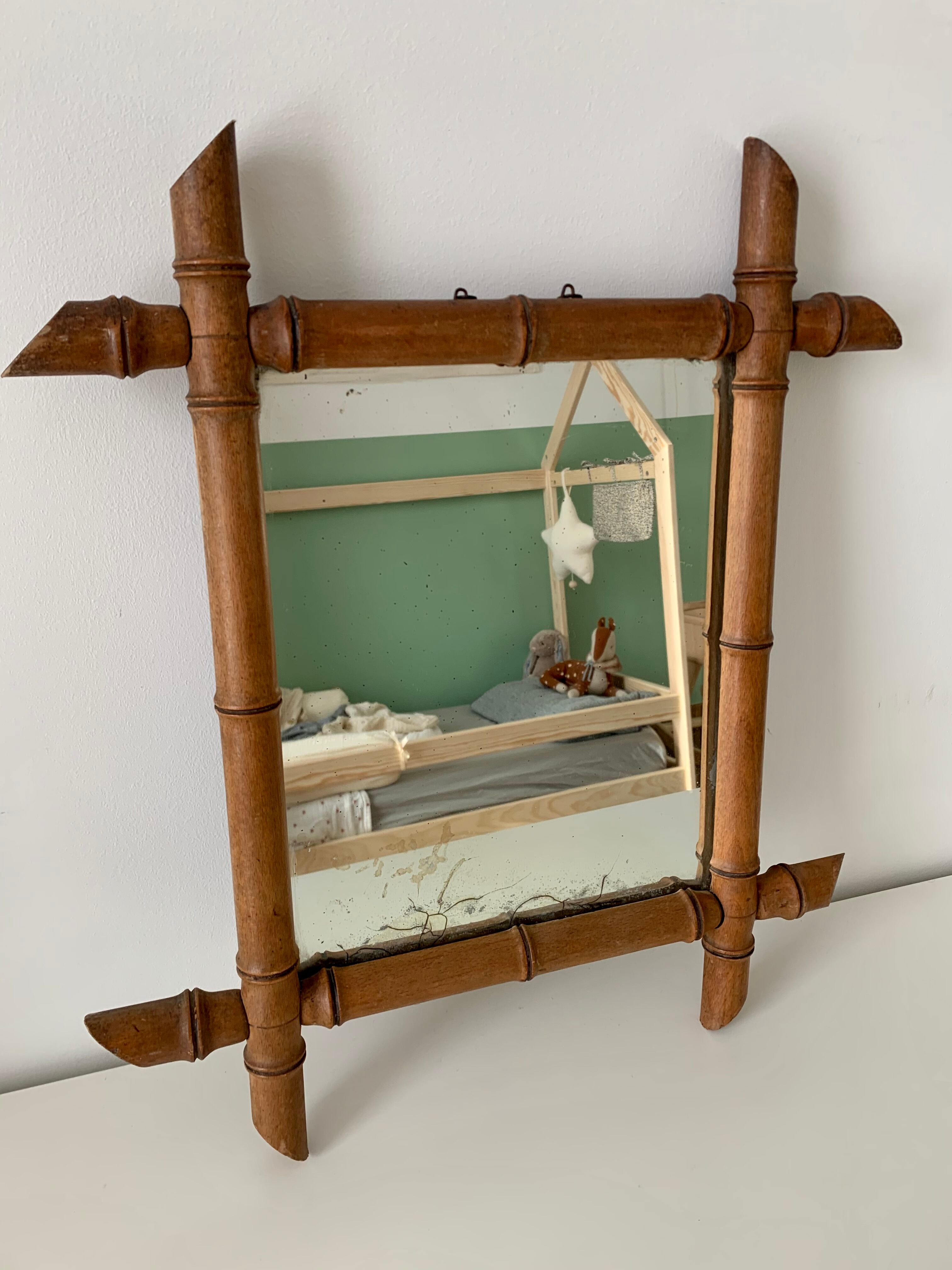 Bamboo Mirror 43x48cm
