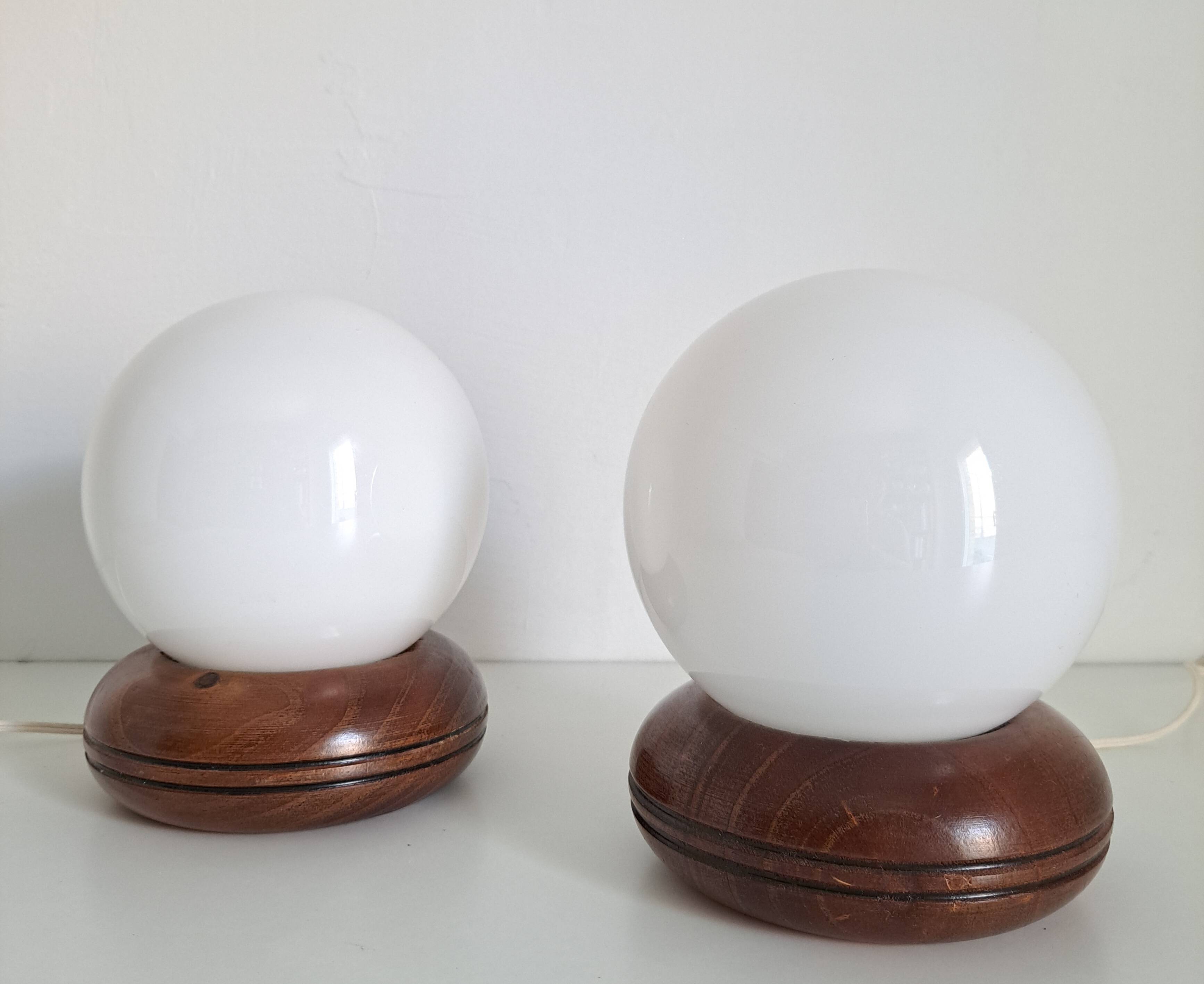 Pair of bedside lamps