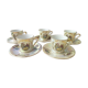 Set of 5 coffee cups in Limoges porcelain