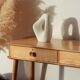 Vintage Solid Oak Console Table – Spindle Legs & 2 Drawers
