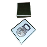 Christofle bottle opener silver metal box