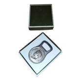Christofle bottle opener silver metal box