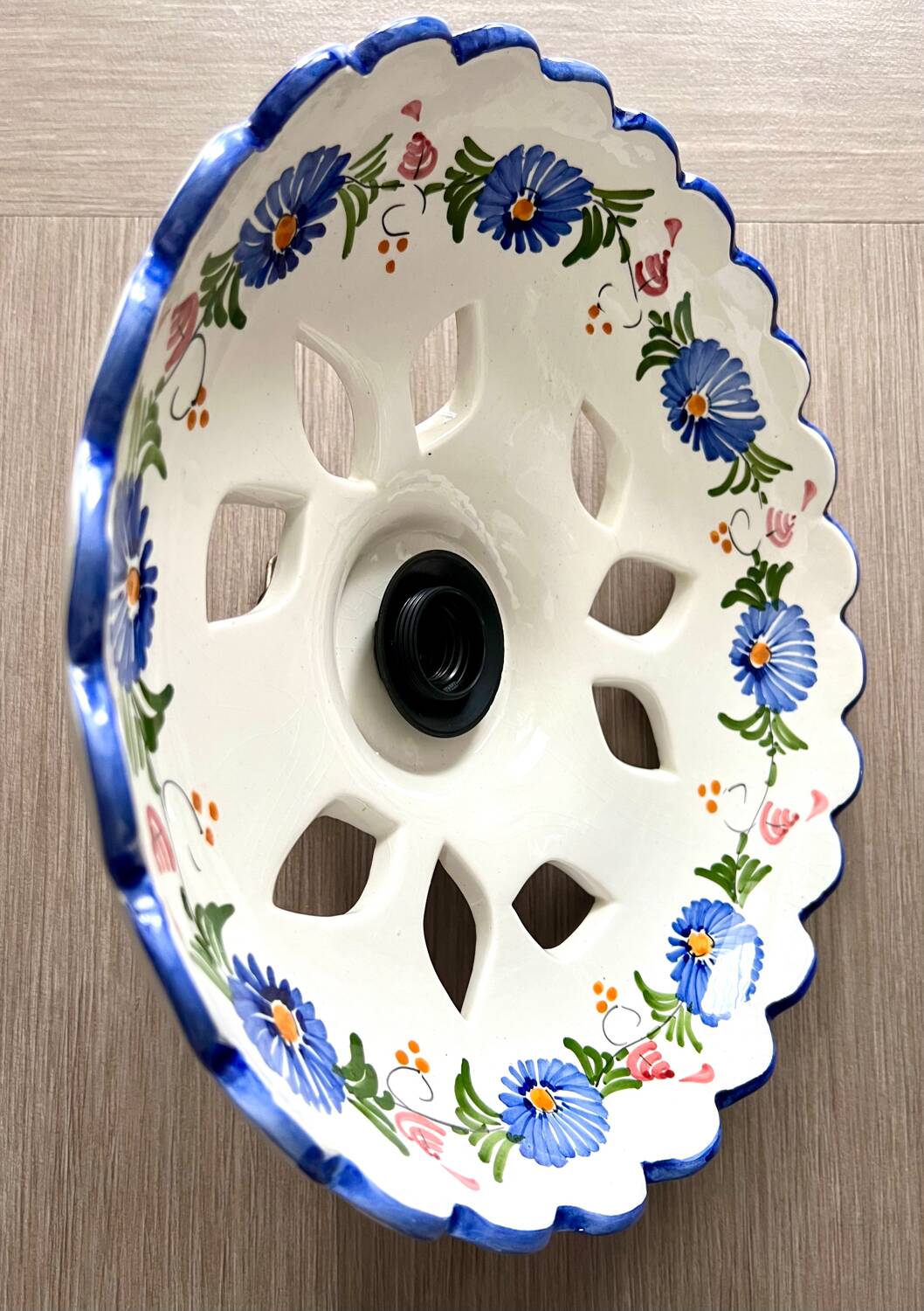 Ceramic/earthenware chandelier