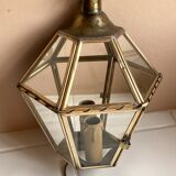 Mirror wall lamp, brass 50s