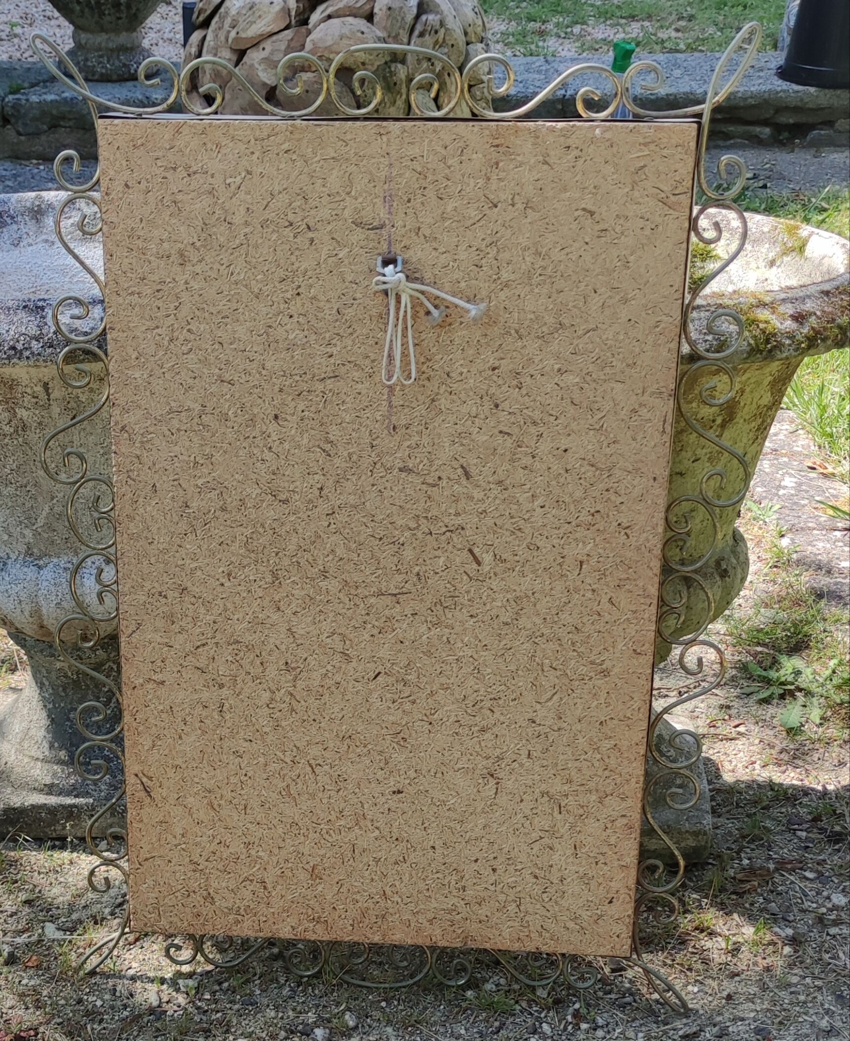 Wrought iron mirror 1960s