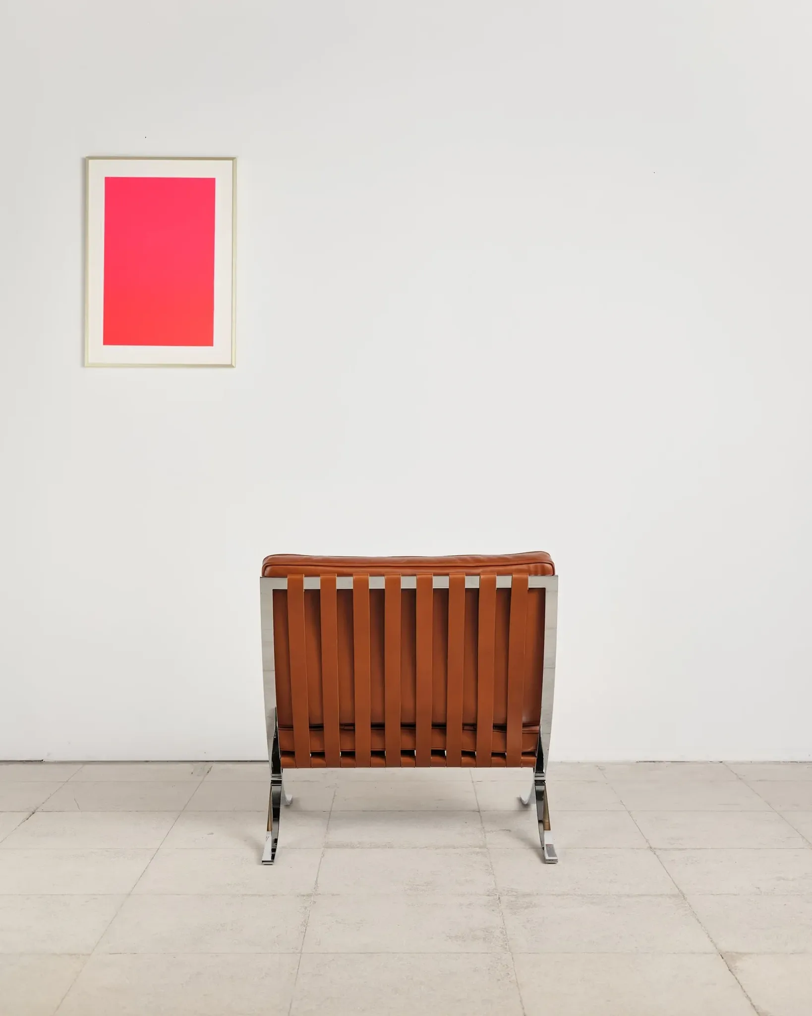 Barcelona chair in leather by Mies van der Rohe, Knoll International