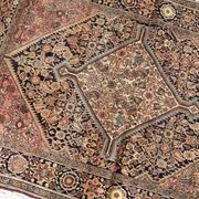 Handmade antique Persian Sarouk Farahan rug 103cm x 161cm 1880s
