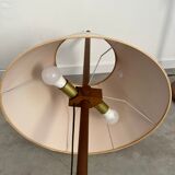 2 old adjustable floor lamps temde design in vintage scandinavian solid teak