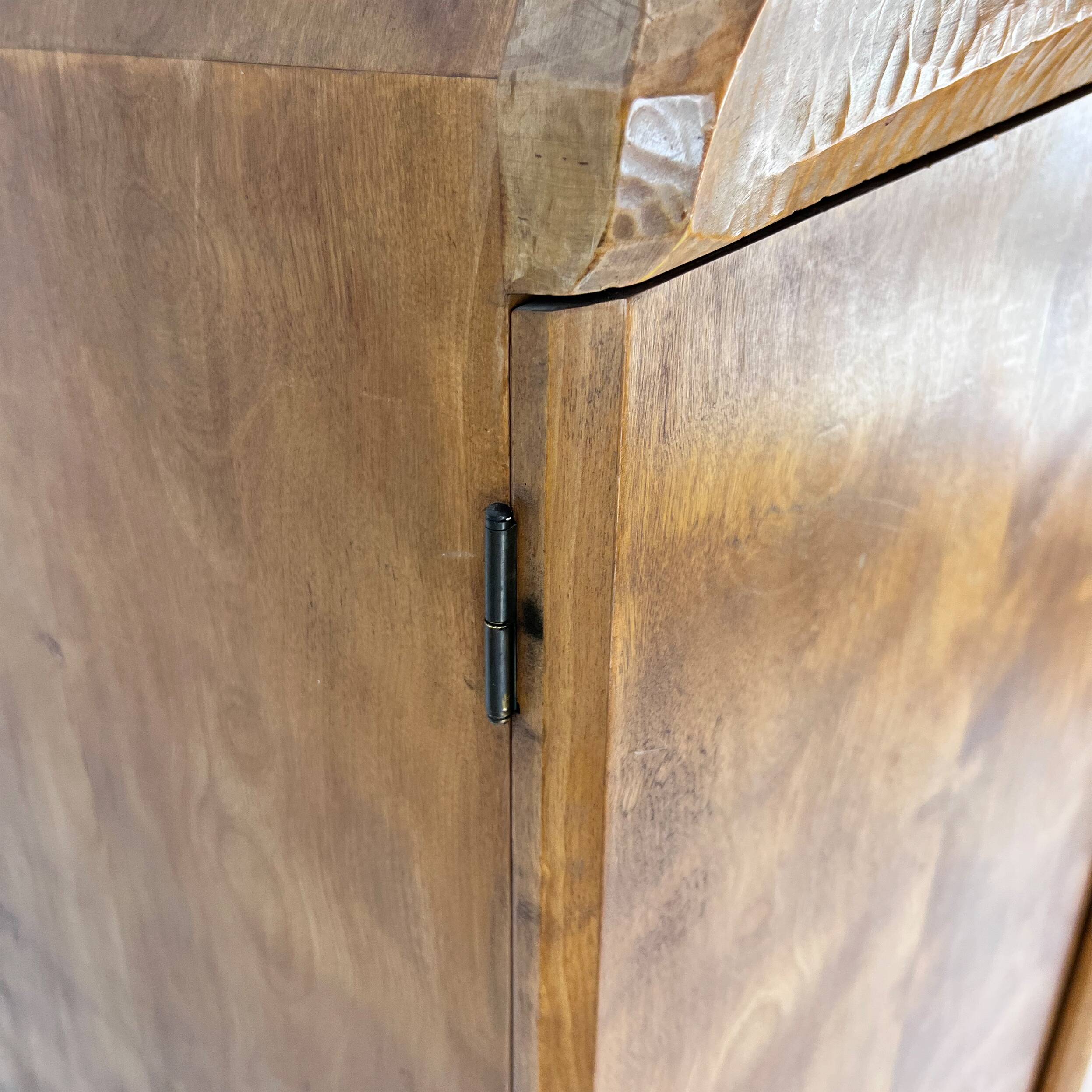 Anthroposophical Handmade Wardrobe, Netherlands, 1940s