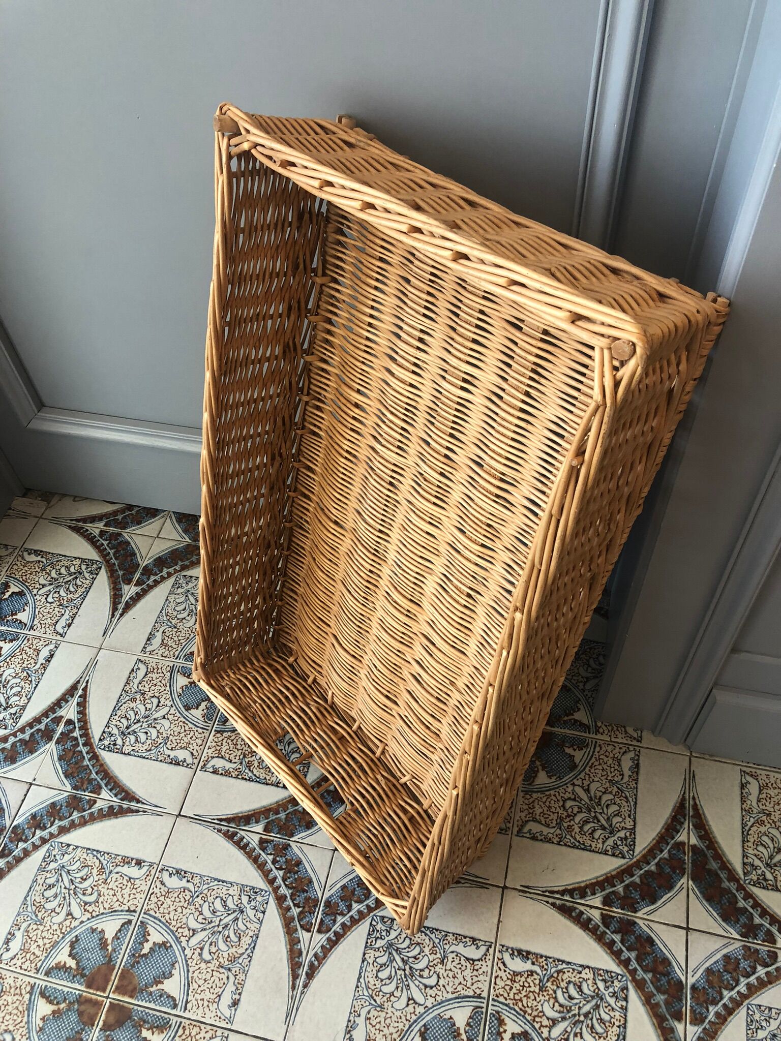 Wicker basket of bakery or cinema opener