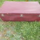 Vintage burgundy suitcase