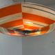 Mid-century design glass pendant by Napako, Czechoslovakia, 1970s.