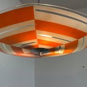 Mid-century design glass pendant by Napako, Czechoslovakia, 1970s.
