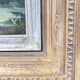 Antique oil painting, bouquet of peonies, ornate gilded frame
