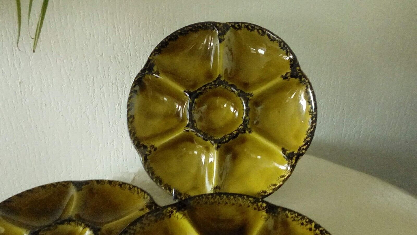 Gien earthenware oyster plates