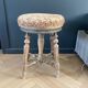 Antique turned wooden piano stool
