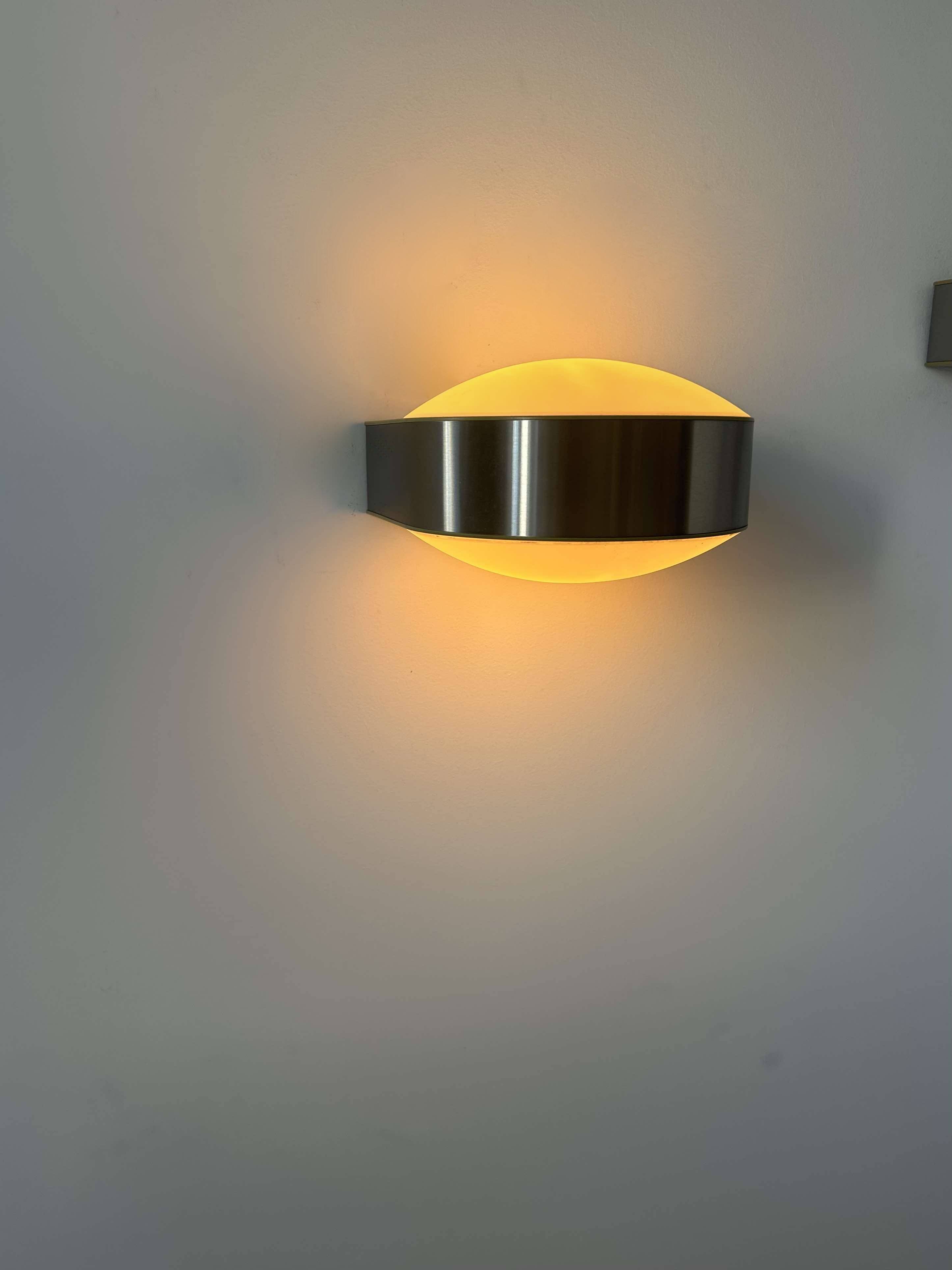 Pair of vintage modernist wall lights, Perspex, Holland 1980