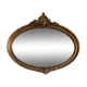 Antique oval gilt mirror.