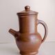 Handcrafted stoneware teapot with strainer