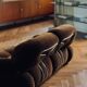 Vintage Italian sofa design "Okay" – Adriano Piazzesi – 2-seater velvet