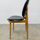 4 chaises Pégases Baumann, noires, années 60