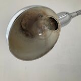 Vintage workshop lamp in chrome metal
