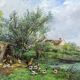 Luis Remy Matifas, Paysage, Fin du 19ème siècle, Huile sur toile, Encadré