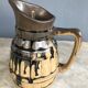 Vintage pitcher enamelled sandstone