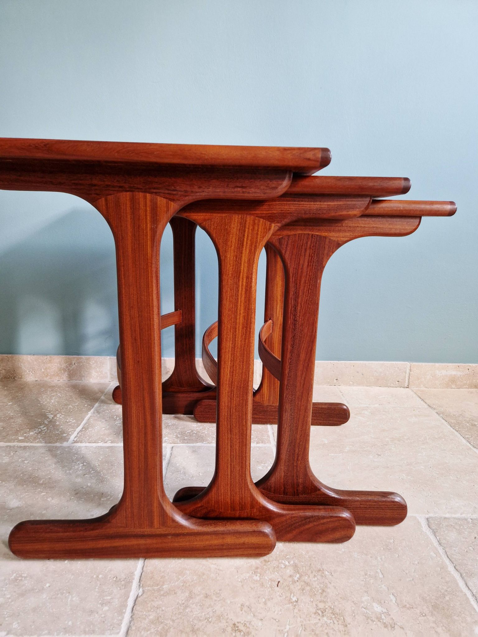 Set of 3 nesting tables in teak, Gplan, 1960s.