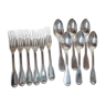 Silver cutlery set, 12 forks, 12 spoons