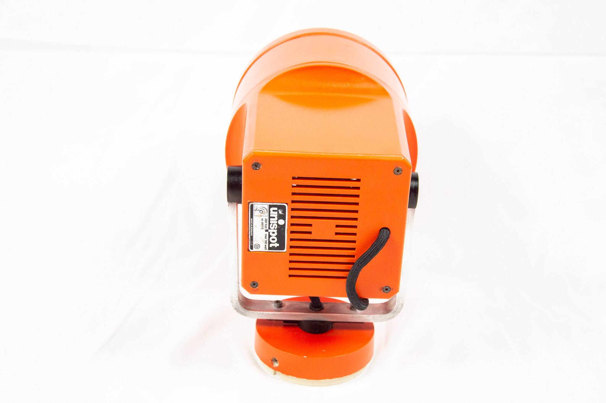 Louis Poulsen Unispot orange wall lights (large model), 1970