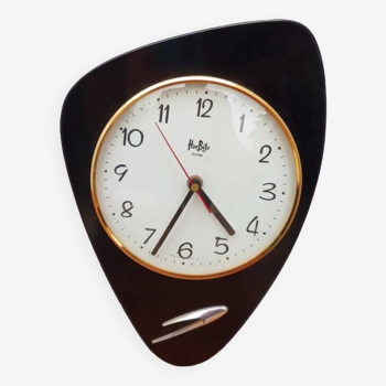 Horloge en formica noir