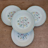 4 assiettes creuses céramique ancienne