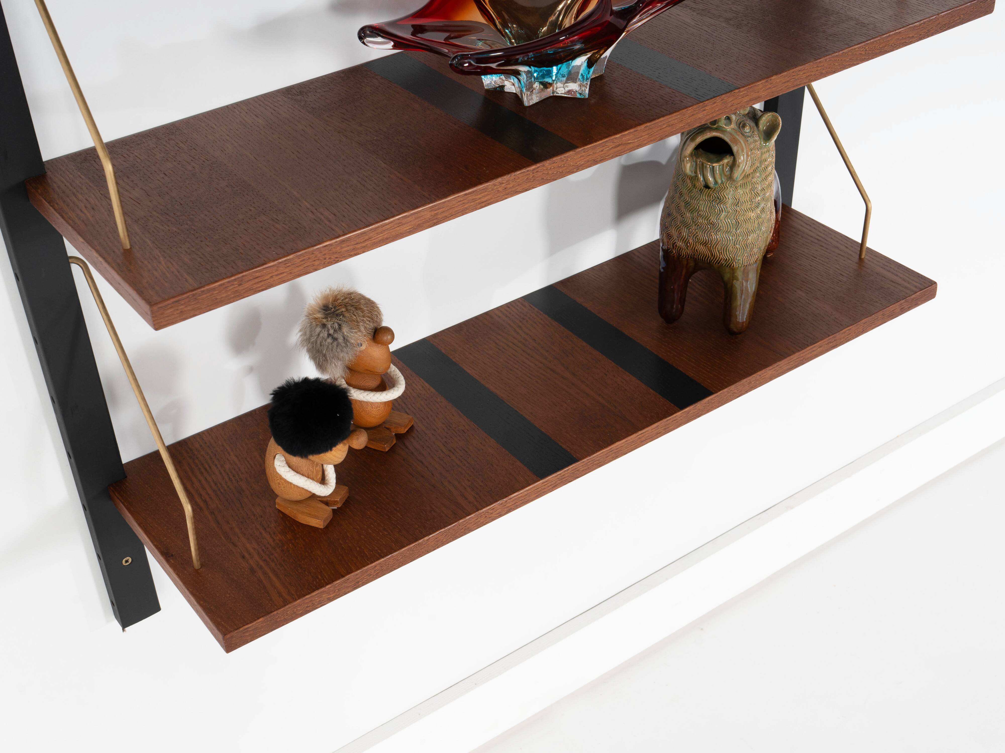 Oak modular shelving unit, Danish design, 1960s, made in Denmark