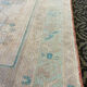 Handmade Pastel Beige Turquoise Area Rug 122x242cm