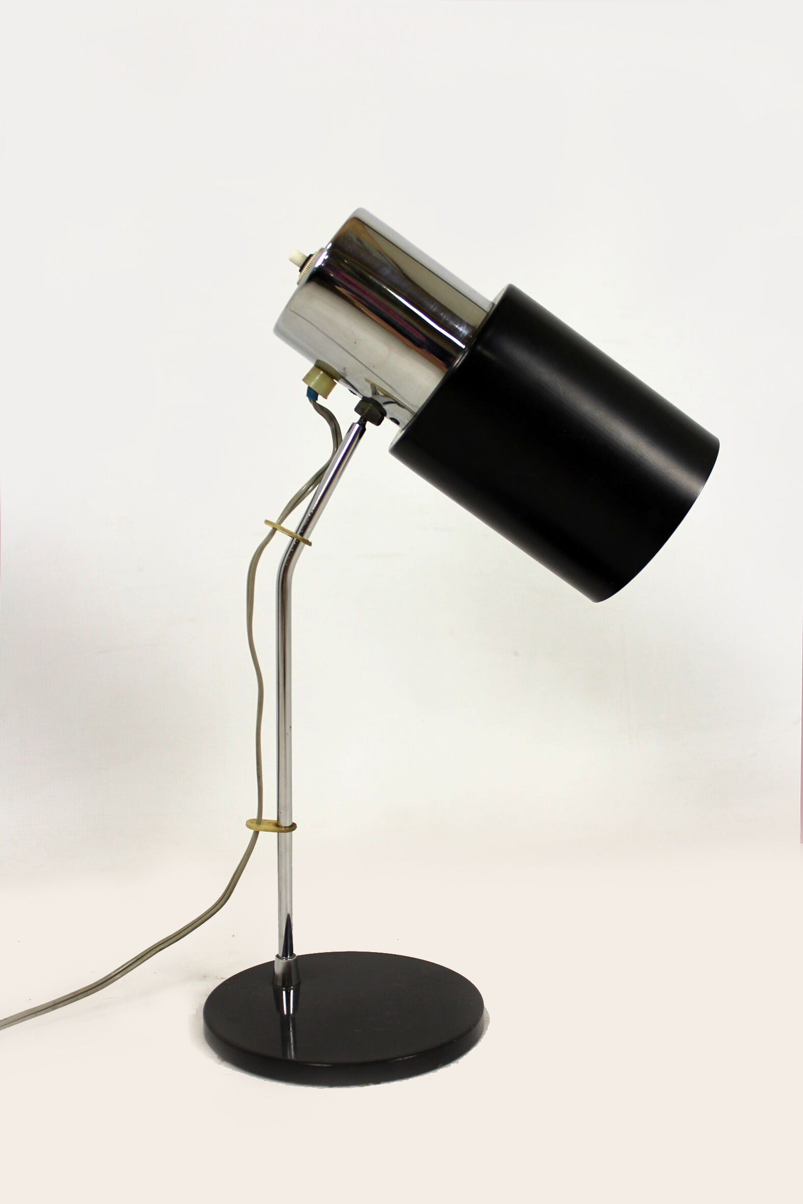 Black & Silver Table Lamp by Josef Hurka for Napako, 1970s