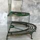 Metal half-moon plant holder - twentieth century
