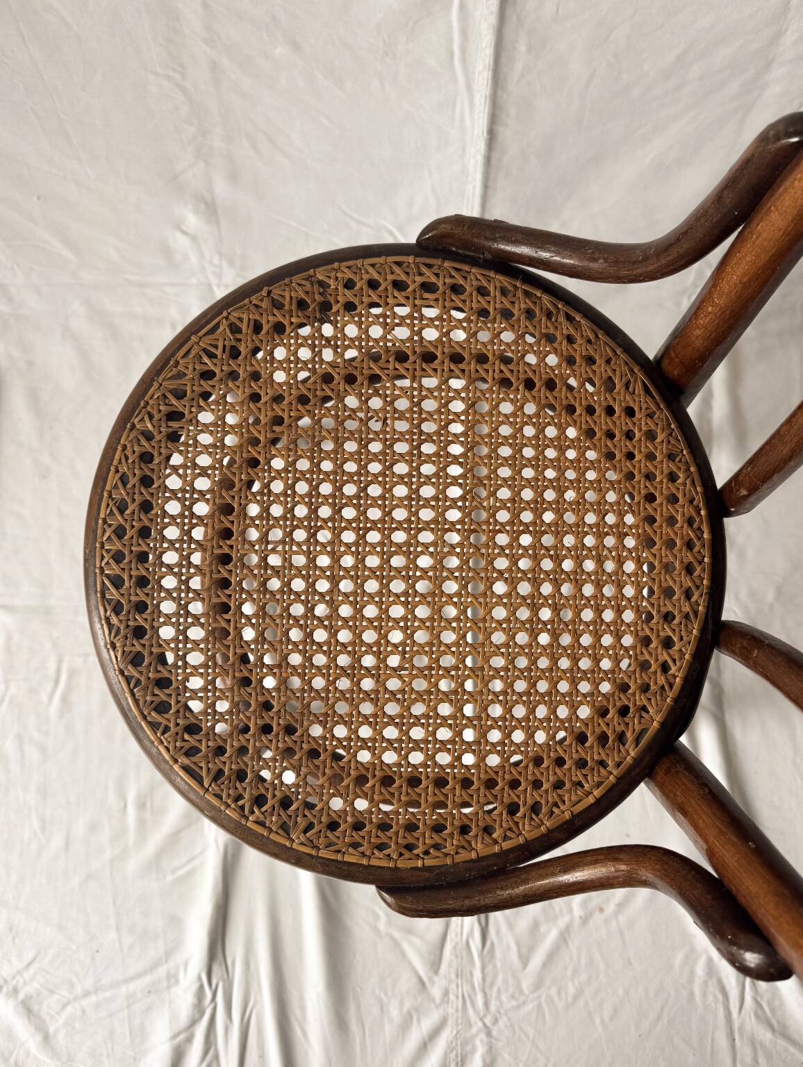 Bistro chair with caned seat, Thonet type