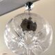 Suspension in pleated glass type Mazzega design 70s