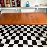 Mid Century Danish Teak Extendable Dining Table by H.W. Klein For Bramin