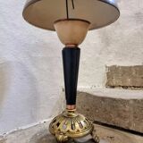 Vintage Art Deco Table Lamp – Copper, Brass & Bakelite – Mushroom Shade – 1920s