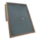 Vintage photo frame in gold and decorated metal