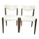 Paire de chaises vintage teck et skaï