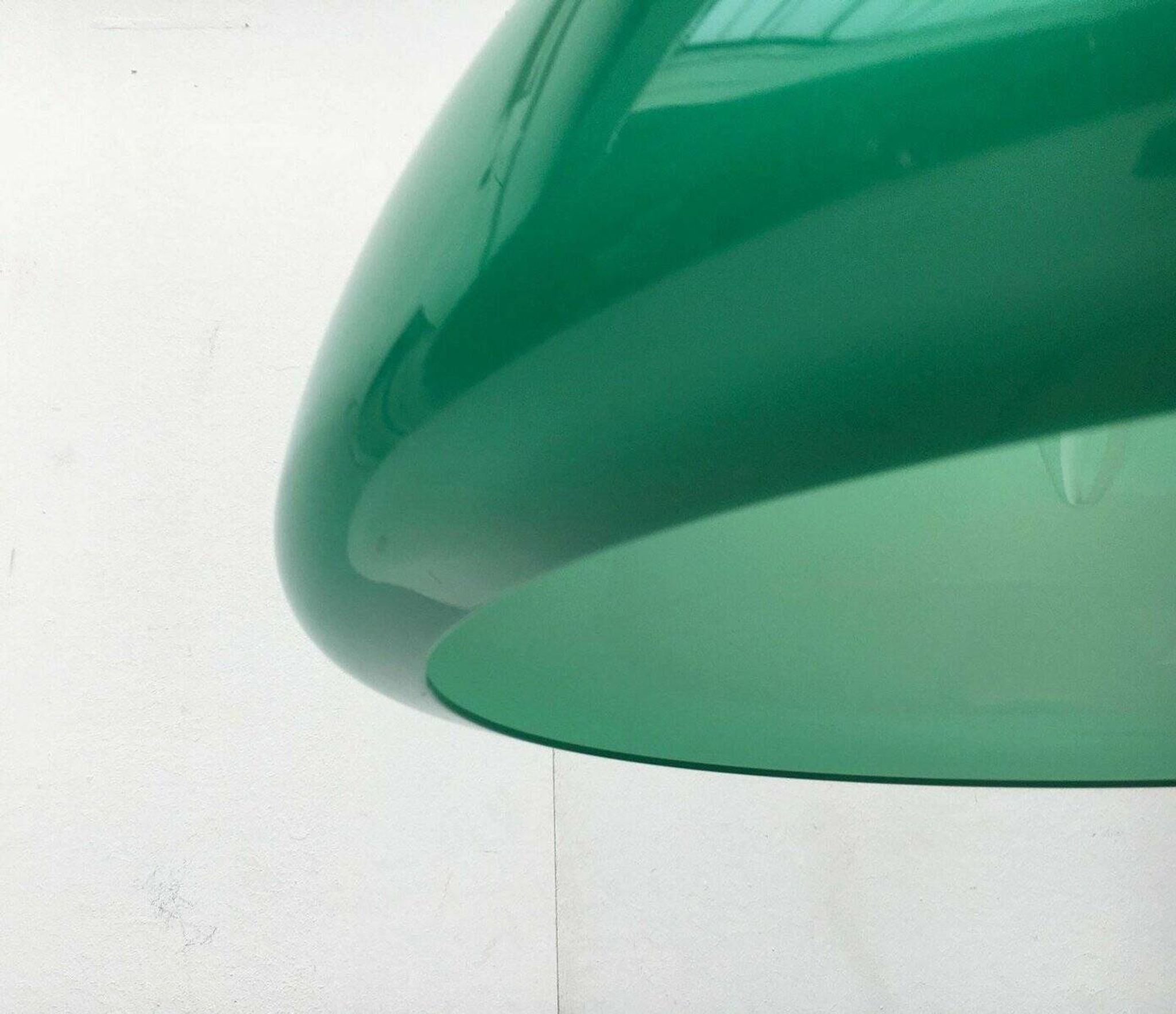 Mid-century green Italian table lamp Toledo by Luigi Massoni for Guzzini, 1960s.